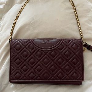 Tory Burch burgundy crossbody